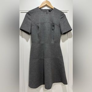 Zara Grey Flare Winter Dress - Size XS, Never Worn